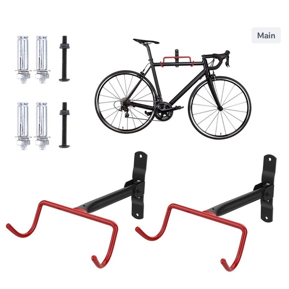 Other - Bike Wall Mount Bike Hanger Rack 2 Pack, Foldable Bicycle Garage Hori